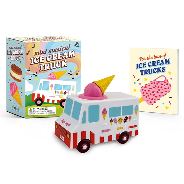 Running Press Mini Musical Ice Cream Truck Miniature Editions