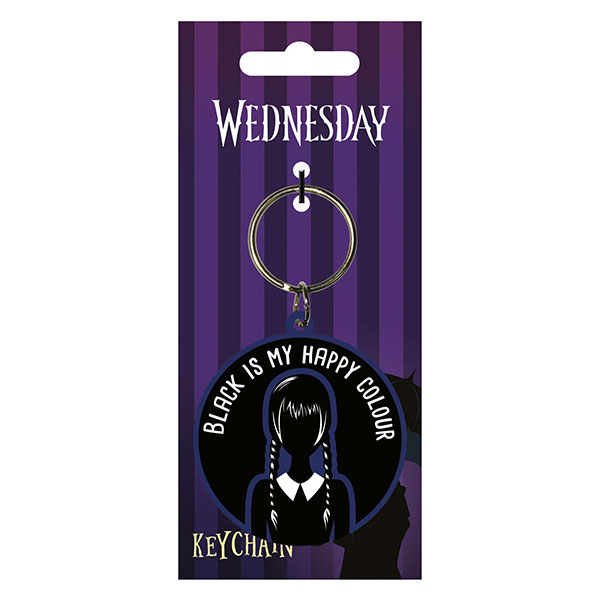 Pyramid International Wednesday Black is my Happy Colour Kľúčenka