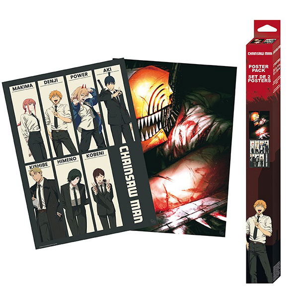 GBeye Chainsaw Man Devil Hunters Posters 2-Pack 52 x 38 cm