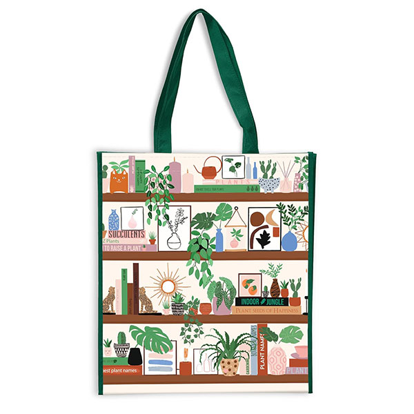 Galison Plant Shelfie Reusable Shopping Bag