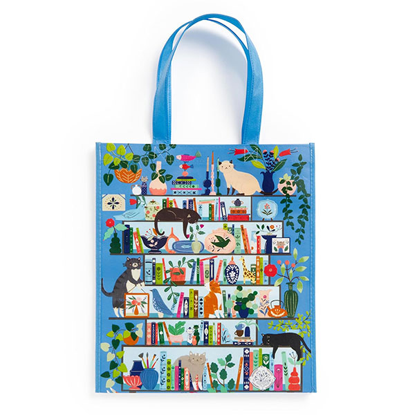 Galison Purrfect Nook Reusable Shopping Bag