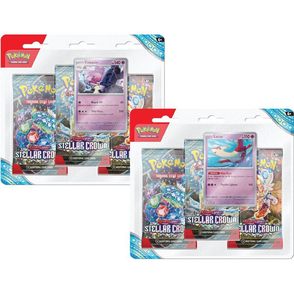 Pokémon TCG: Scarlet & Violet 7 Stellar Crown 3-Pack Blister Booster Pack