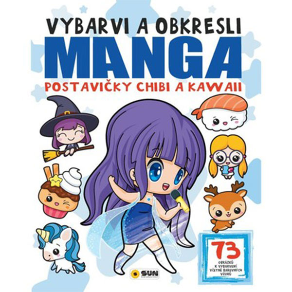 Sun Vybarvi a obkresli - Manga postavičky Chibi a Kawai
