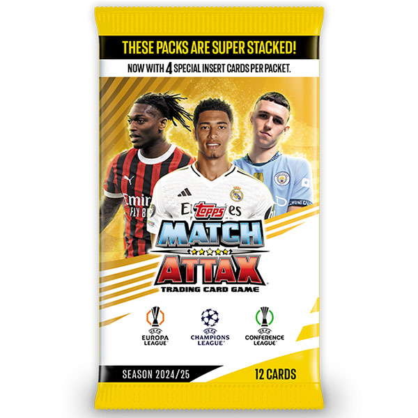 Futbalové karty Topps Match Attax UEFA Club Competitions 2024/2025 Booster Pack