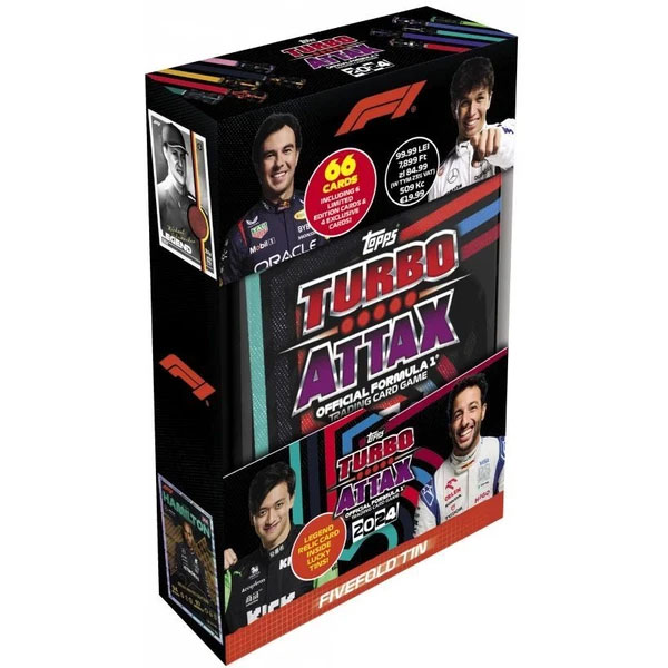 Formula 1 karty Topps Turbo Attax 2024 Mega Fivefold Tin
