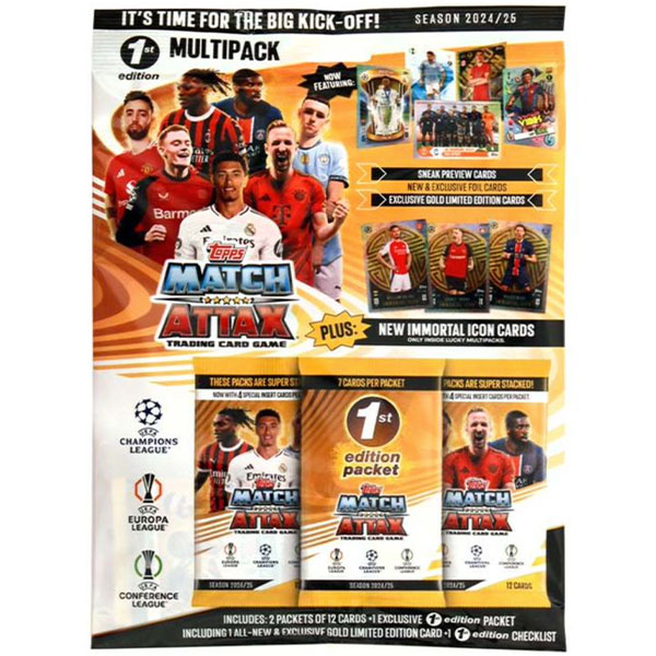Futbalové karty Topps Match Attax UEFA Club Competitions 2024/2025 Multipack 1st. Edition