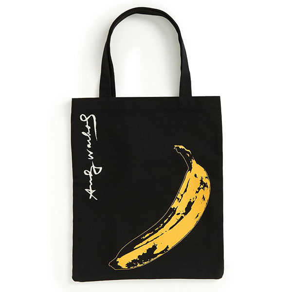 Galison Andy Warhol Banana Black Taška (Tote Bag)