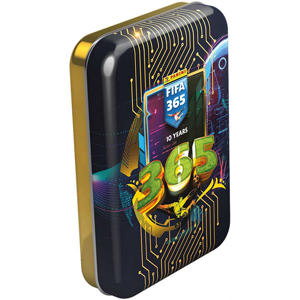 Futbalové karty Panini FIFA 365 2024/2025 Adrenalyn Pocket Tin (plechová krabička malá)