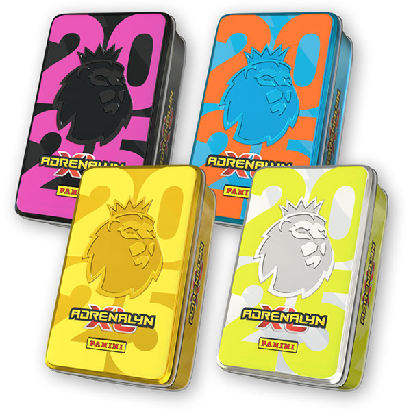 Panini Books Futbalové karty Panini Premier League 2024/2025 Adrenalyn Classic Tin (plechová krabička)
