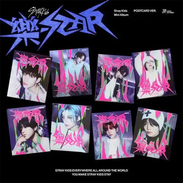 JYP Entertainment Stray Kids - ROCK-STAR Album Postcard Ver.