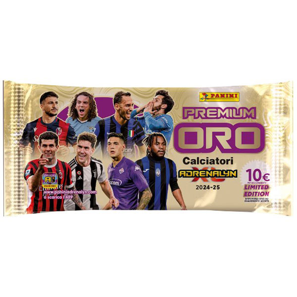 Panini Books Futbalové karty Panini Serie A Calciatori 2024/2025 Adrenalyn XL Premium Gold Packet
