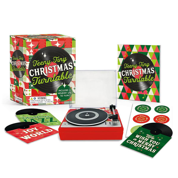 Teeny-Tiny Turntable: Includes 3 Mini-Holiday LPs to Play! (Miniature Editions)