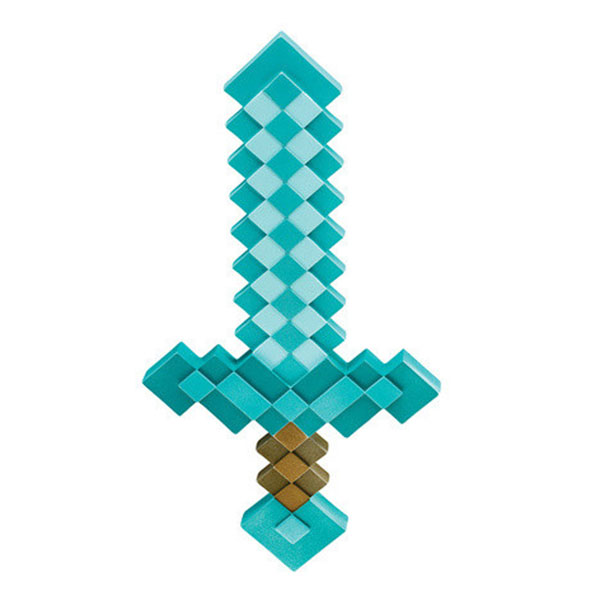 Mojang Studios Minecraft Plastic Replica Diamond Sword 51 cm