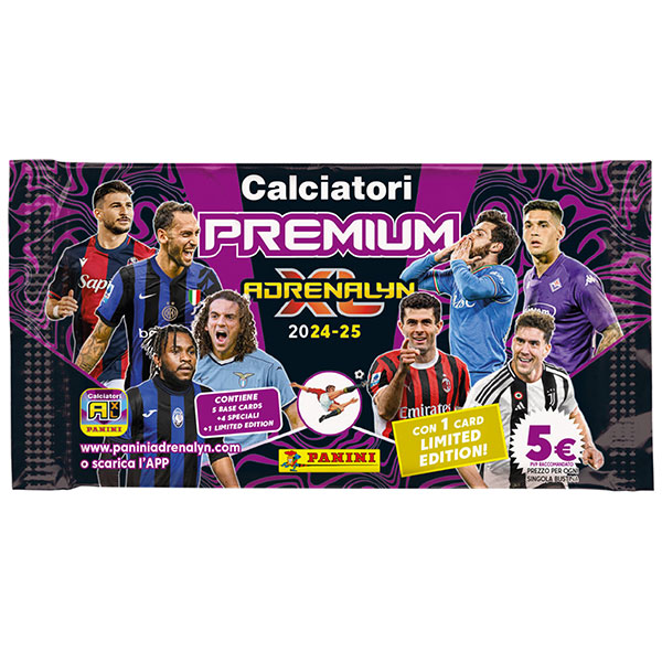 Panini Books Futbalové karty Panini Serie A Calciatori 2024/2025 Adrenalyn XL Premium Packet
