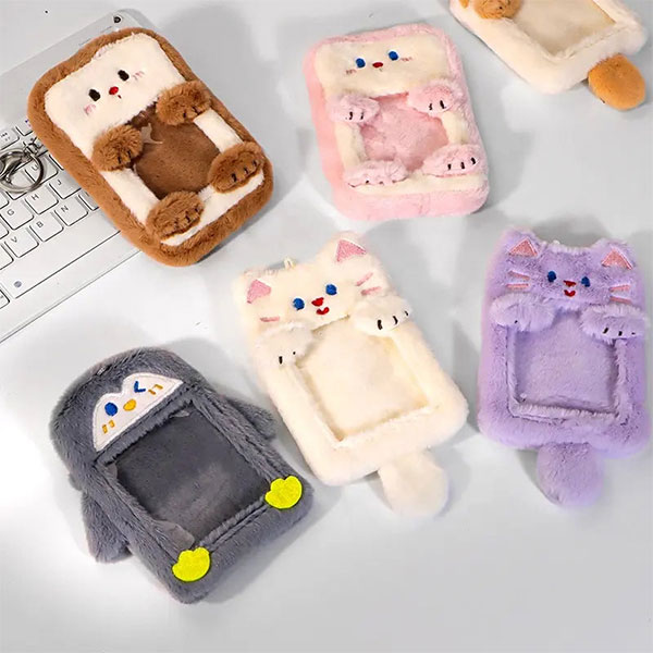 Cute Animal Plush Photo card Holder