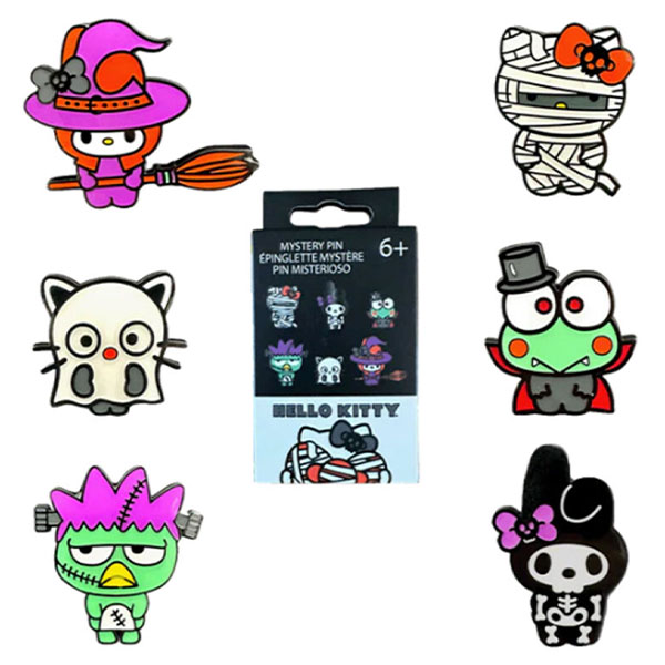 Hello Kitty Loungefly Sanrio: Halloween Hello Kitty - Blind Enamel Pin Odznak kovový