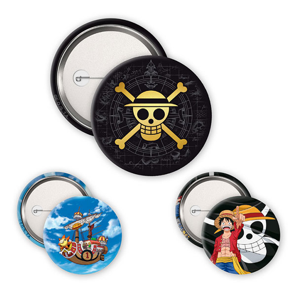 Abysse Corp One Piece Odznaky Skull & Luffy 3-Pack
