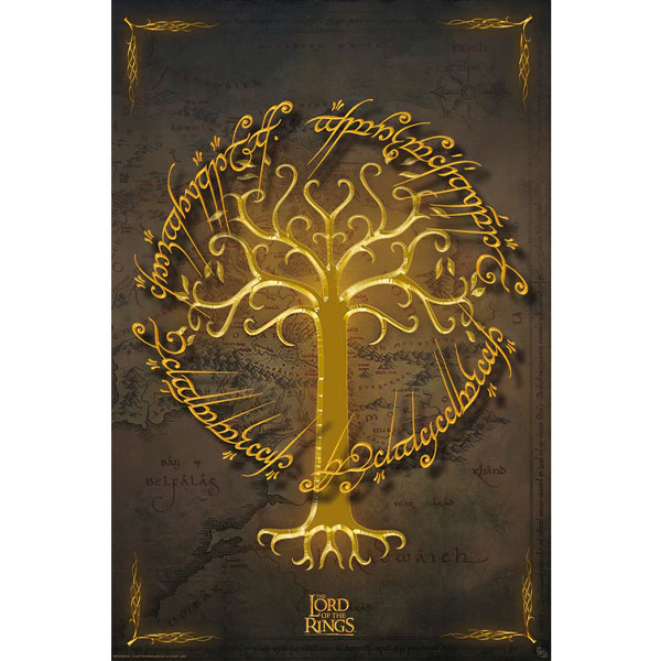 GB eye Lord of the Rings White Tree Foil Poster 91,5 x 61 cm