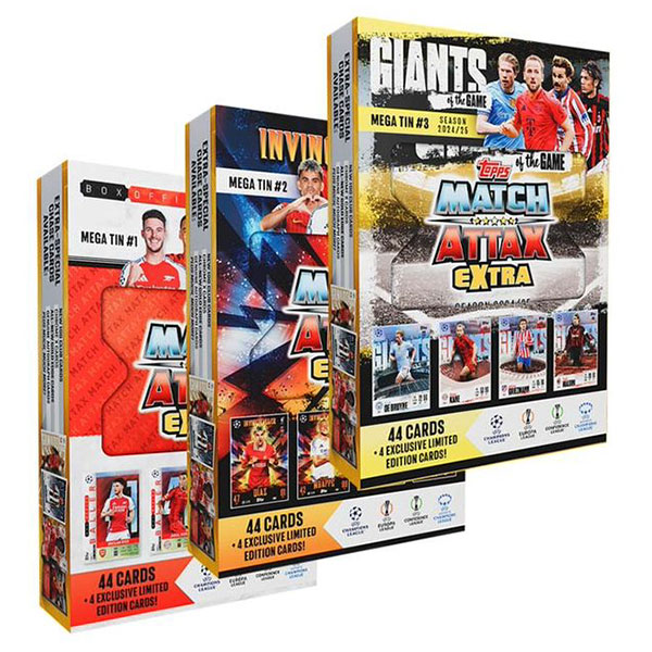 Futbalové karty Topps Match Attax EXTRA UEFA Club Competitions 2024/2025 Mega Tin