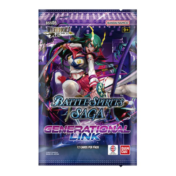 Bandai Battle Spirits Saga TCG: Inverted World Chronicle Generational Link BSS-06 Booster Pack
