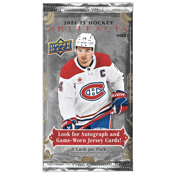 Hokejové karty Upper Deck 2024/2025 Artifacts Hockey Hobby Booster Pack