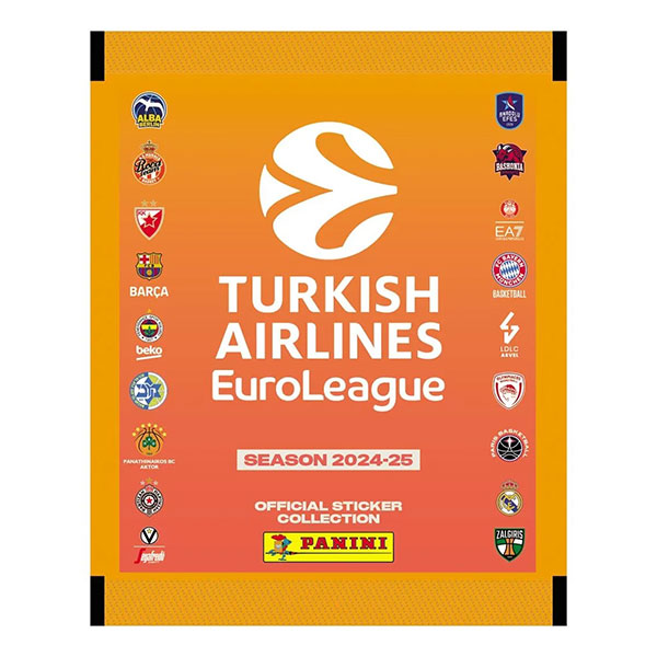 Panini Books Panini Turkish Airlines EuroLeague Basketball 2024/25 Samolepky