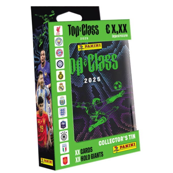 Panini Books Futbalové karty Panini Top Class 2025 plechová krabička (pocket)