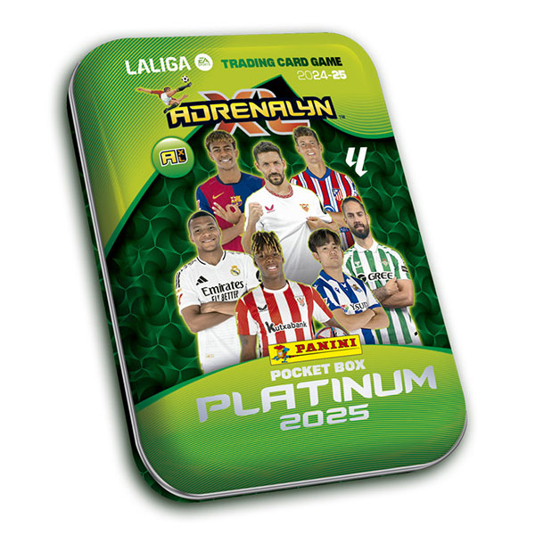 Panini Books Futbalové karty Panini LaLiga 2024/2025 Adrenalyn plechová krabička (pocket)