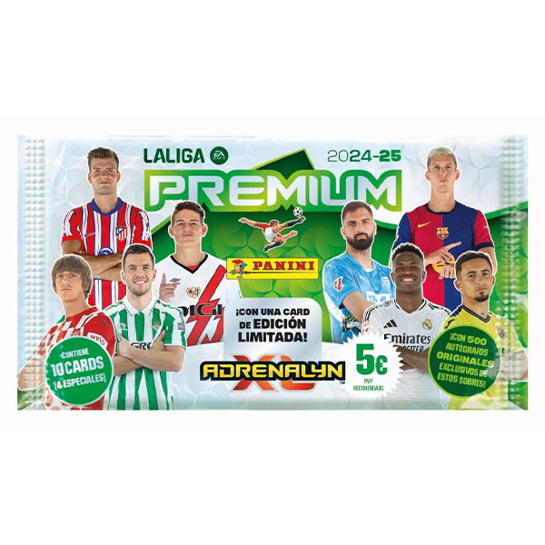 Panini Books Futbalové karty Panini LaLiga 2024/2025 Adrenalyn premium packet