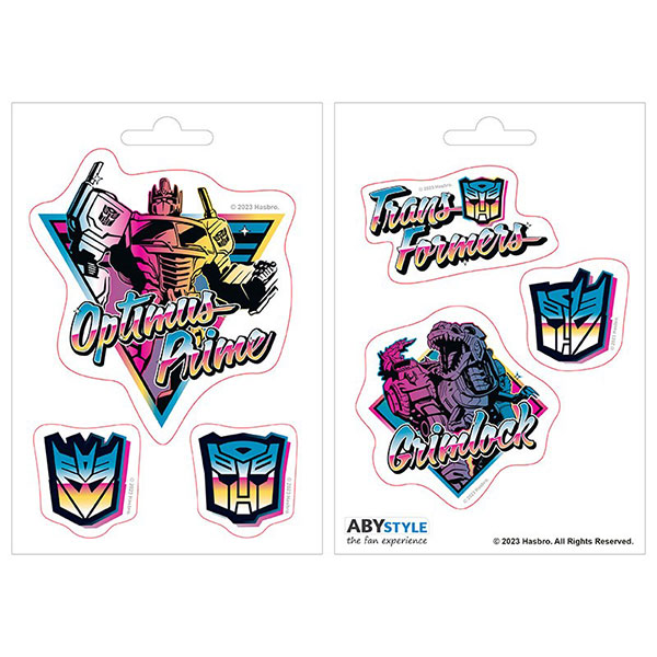Transformers Nálepky 2-Pack (16 x 11cm)