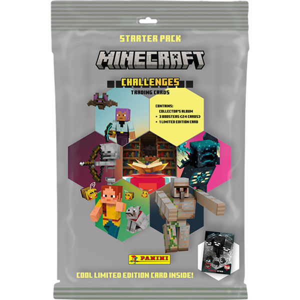 Panini Minecraft 4 Challenges Starter Set Zberateľské karty