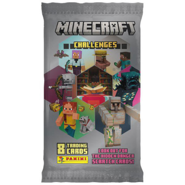 Panini Minecraft 4 Challenges Zberateľské karty booster pack