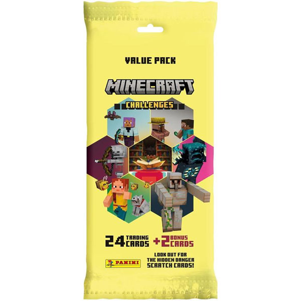Panini Minecraft 4 Challenges Zberateľské karty fat pack