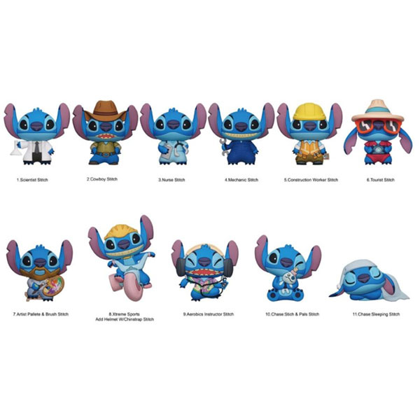 Monogram International Lilo & Stitch 3D PVC Bag Clips Series 6