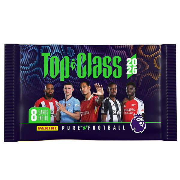 Panini Books Futbalové karty Panini Top Class 2025 Premier League Booster pack