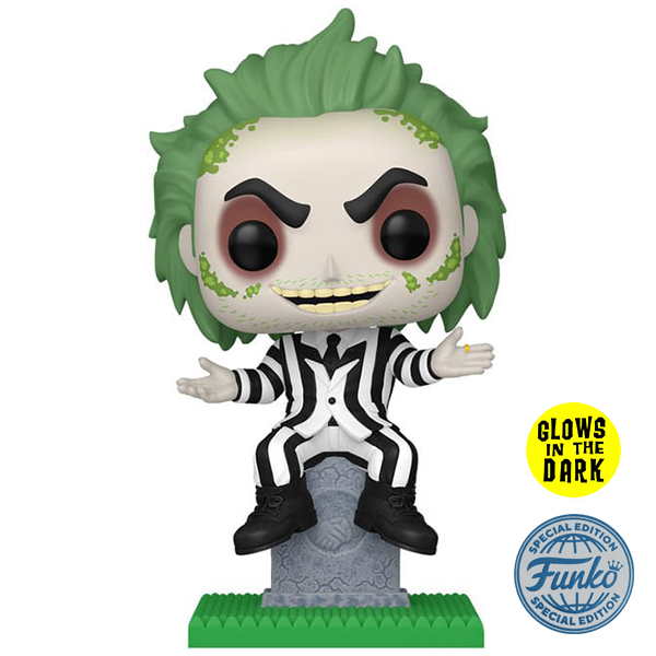 Funko POP! Beetlejuice: Beetlejuice on Tombstone Glows in The Dark Special Edition