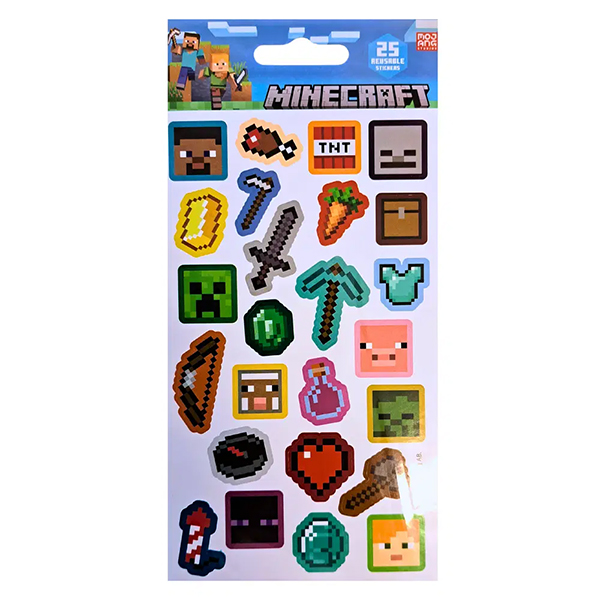 Pyramid International Minecraft Nálepky Sada Paper Stickers 25 ks