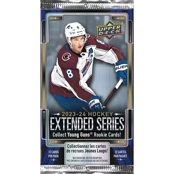 Hokejové karty Upper Deck 2023/2024 Extended Series Hockey Blaster Booster pack