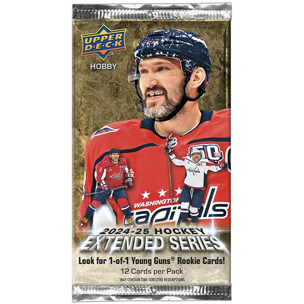 Hokejové karty Upper Deck 2024/2025 Extended Series Hockey Hobby Booster pack