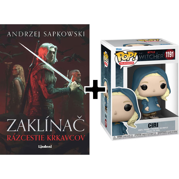 Lindeni Zaklínač Rázcestie krkavcov + PoP! Figúrka Ciri