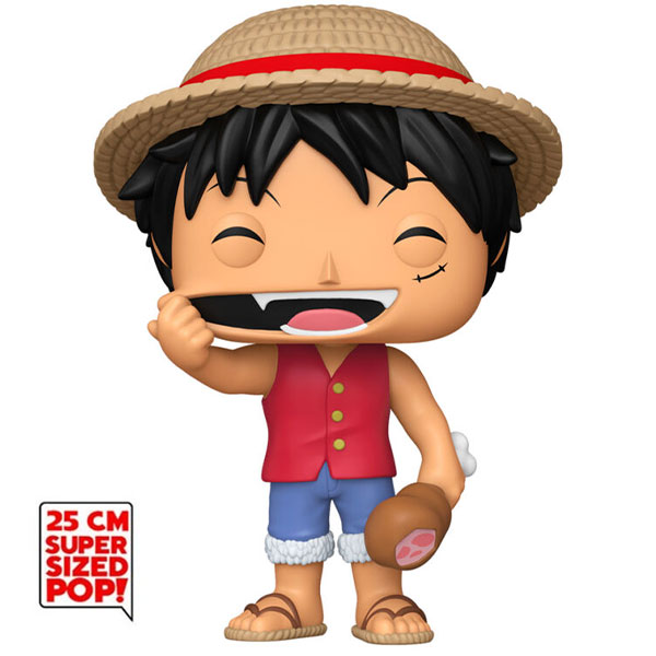 Funko POP! One Piece: Monkey D. Luffy with Meat Super Sized Jumbo 25 cm