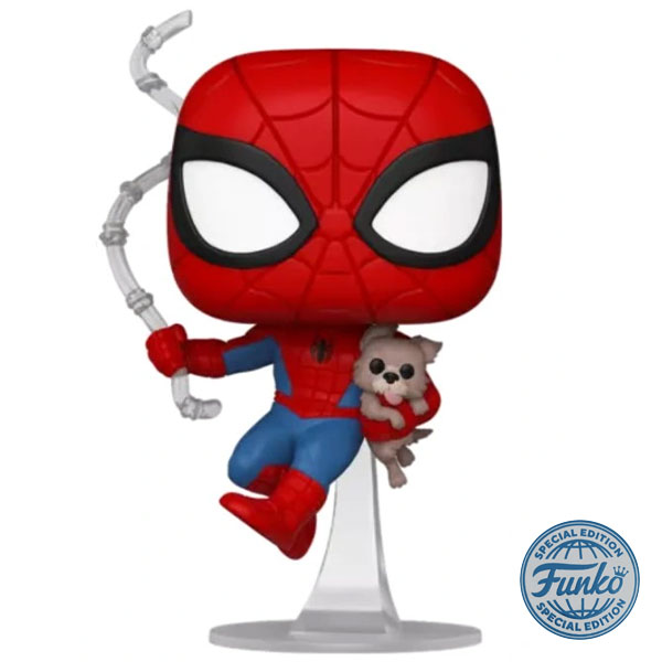 Funko POP! Marvel: Spider-Man with Sandwich the Dog Special Edition