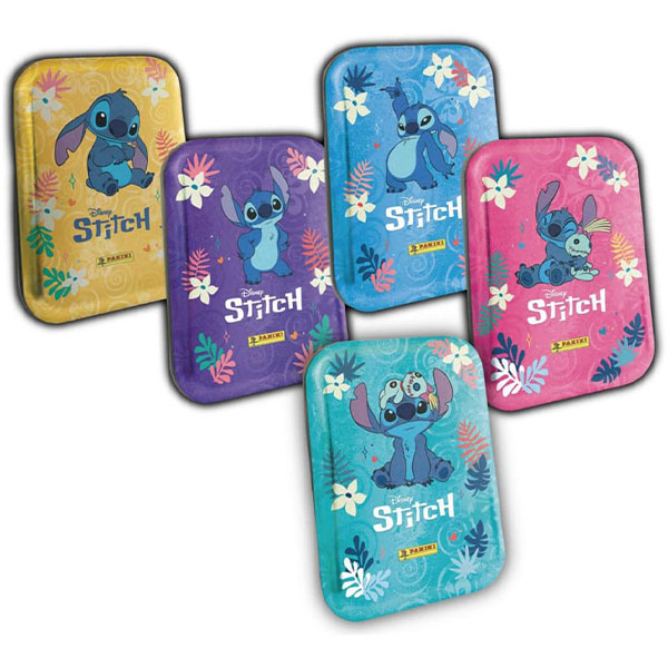 Panini Books Panini Stitch 2025 zberateľské karty Pocket Tins (plechová krabička)