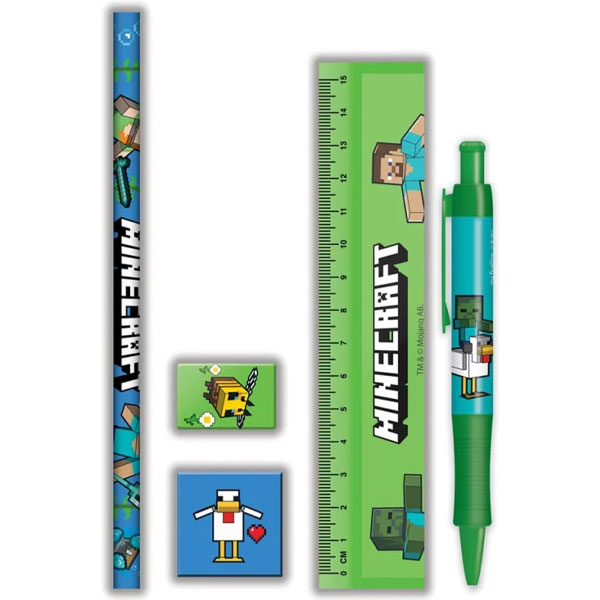 Pyramid International Minecraft Stationery Set (Sada písacích potrieb)
