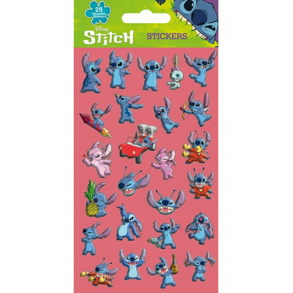 Pyramid International Lilo & Stitch: Stitch & Angel Nálepky Reusable Puffy Stickers Sada 25 ks