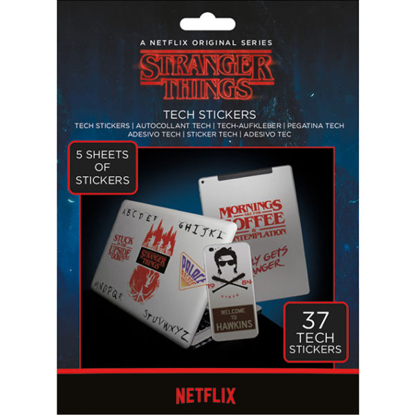 Pyramid International Stranger Things The Upside Down Nálepky Sada 37 ks Tech Stickers