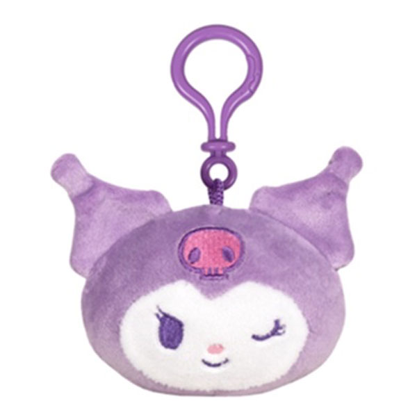 Sanrio Hello Kitty Purple Kuromi Plush Figure Keychain 7 cm