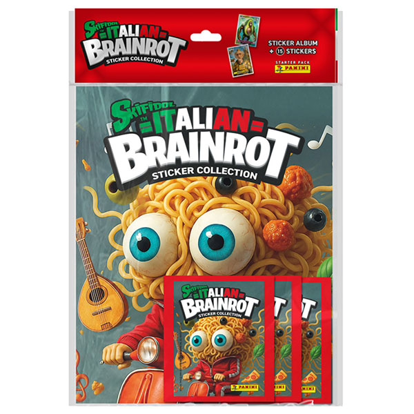 Panini Books Panini Skifidol Italian Brainrot samolepky album starter set