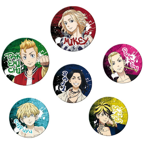 Abysse Corp Tokyo Revengers Toman Gang Odznaky 6-Pack