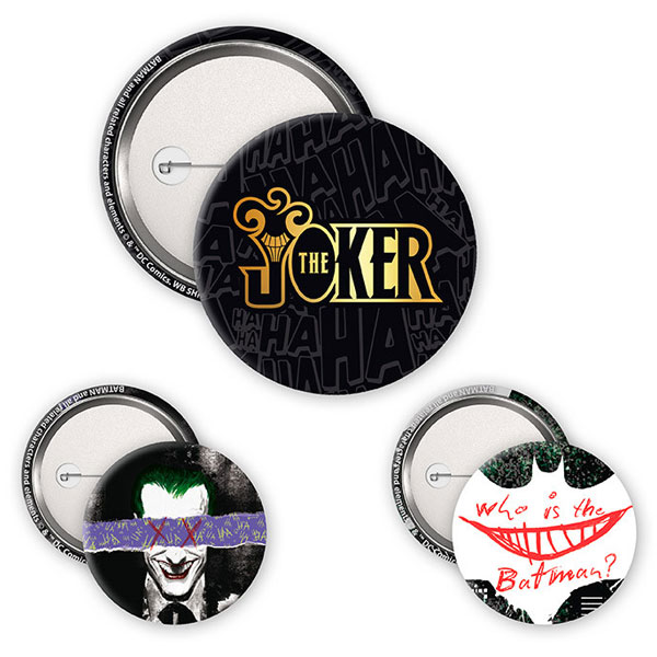 Abysse Corp DC Comics The Joker Odznaky 3-Pack